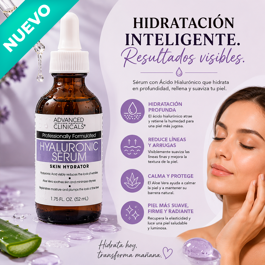 Sérum Hidratante de Ácido Hialurónico, producto Yarumo Beauty