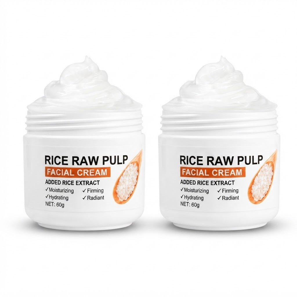 (x2) Crema facial con extracto de arroz, producto Yarumo Beauty