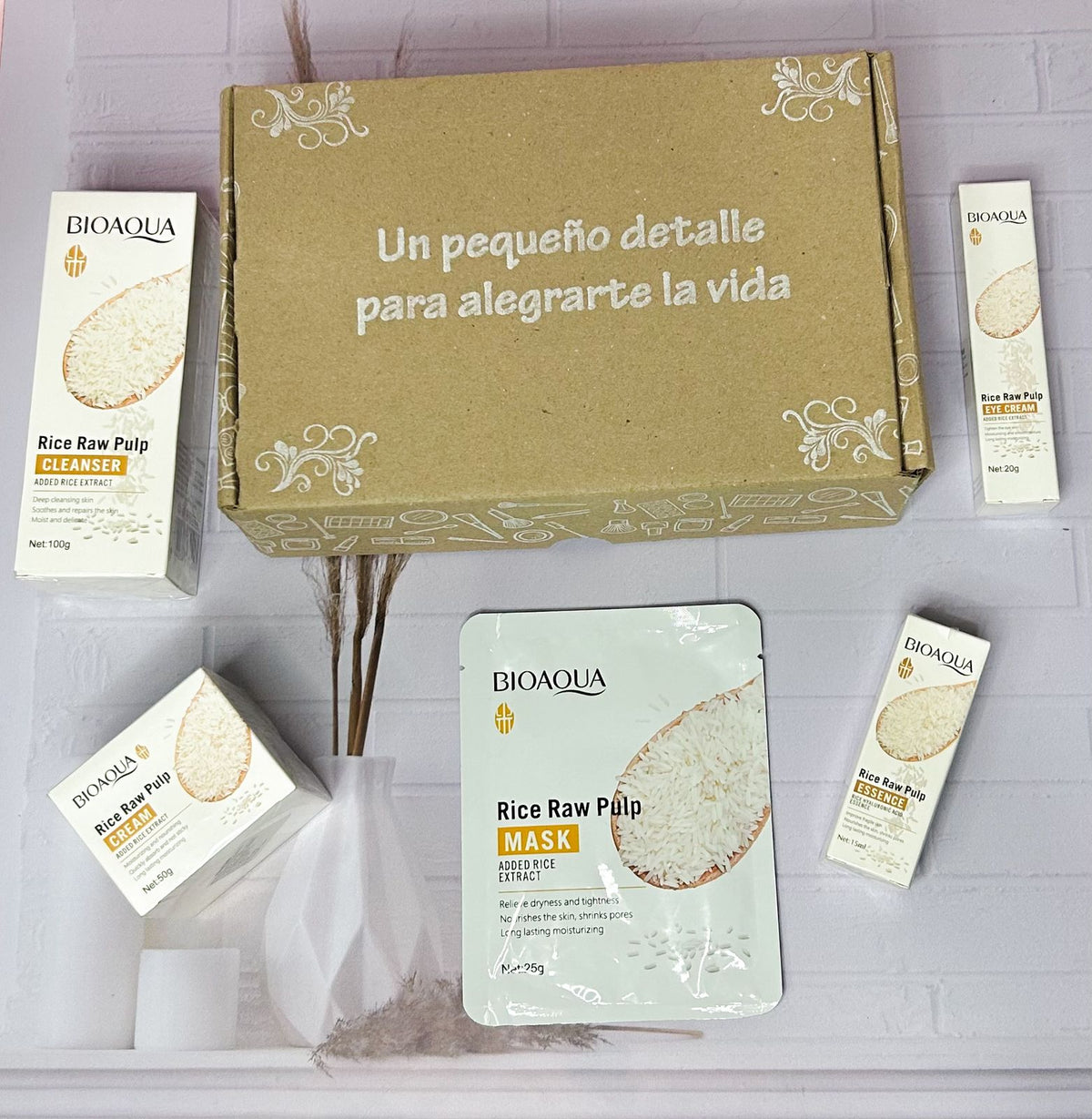 KIT REGALO BIOAQUA ARROZ, producto Yarumo Beauty