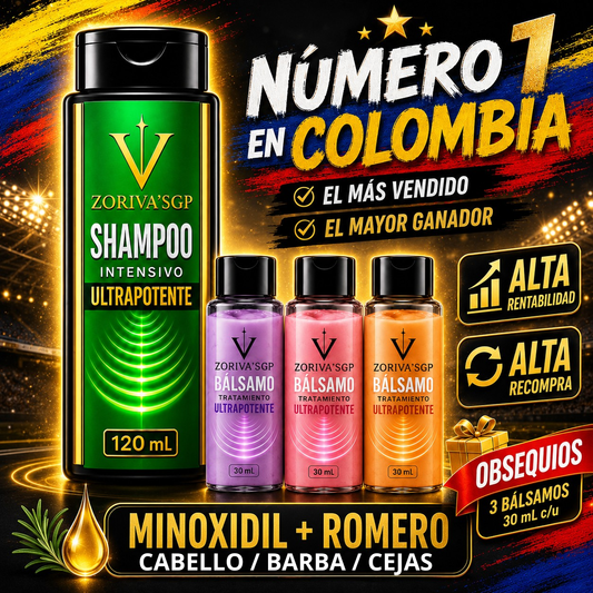 SHAMPOO MINOXIDIL + ROMERO 120 ML, producto Yarumo Beauty
