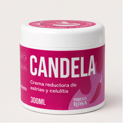 CANDELA Crema Reductora de Estrías y Celulitis, envase de 300ml
